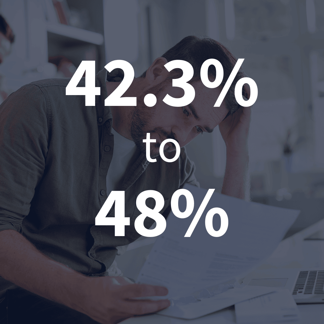 Business professional reviewing documents, representing Tax on Business Withdrawals (42.3% to 48%).